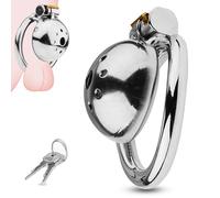 BDSMYOU Cages de Chasteté Métal Sex Toys,Cage de Chasteté Pénis Chastity Cage Homme Bondage Fétiche,Cage de Chasteté pour Punition D'esclave Sextoyse Couple Plaisir,Sextoys Homme (Ø：55mm)