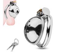 BDSMYOU Cages de Chasteté Métal Sex Toys,Cage de Chasteté Pénis Chastity Cage Homme Bondage Fétiche,Cage de Chasteté pour Punition D'esclave Sextoyse Couple Plaisir,Sextoys Homme (Ø：40mm)