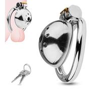 BDSMYOU Cages de Chasteté Métal Sex Toys,Cage de Chasteté Pénis Chastity Cage Homme Bondage Fétiche,Cage de Chasteté pour Punition D'esclave Sextoyse Couple Plaisir,Sextoys Homme (Ø：50mm)