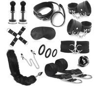 BDSMYOU Fesseln Set Cadeaux Sexuels pour Couples,12 PCS Ensemble De Bondage Couple Set,Menottes Sex Bett Fesseln Menottes Sexy érotique,Calendrier de l'Avent érotique,Jouets Sexe Les Deux Extrême