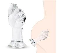 BDSMYOU Godemiché Faust Plug Anal,Gode XXL Large,Godes Fisting Anal Plug avec Gode Ventouse,Plug Anale,Extenseur Femme Homme,Sex Toys Anals,Anal Plug Butt Plug Femme Débutante (Transparent)
