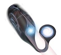 BDSMYOU Masturbateurs Masculins Vibromasseurs Electro-Stimulation avec Cockring Sex Toys,Vibromasseur pour Pénis avec 5 Modes de Micro Courant et 10 Modes de Vibration,Sextoys Homme (A)