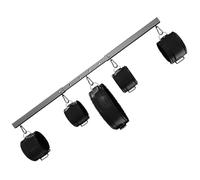 BDSMYOU Nouveau! Barre D'écartement Sex Toys Réglable,Kit Fesseln avec Menottes Sexy Érotique + Collier,Jeux pour couples Set Accessoires Hard,Objet Sexuelle Adulte Couple pour Faire L'amour (A)