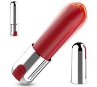 BDSMYOU Oeuf Vibrant Lipstick Rouge à lèvres-Vibromasseur, Femme Clitoridien Puissant,Sex Toys 10 Modes de Vibration,Stimulateur Clitoridien pour Voyage et Jeu en Public,Sextoys Femme (A)