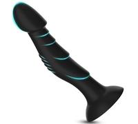 BDSMYOU Plug anal Plug Anale Gode Ventouse,Masturbation Masseur Anus Dilatateur Stimulateur Prostate Point G,Plug Prostatique Homme,Jeux Sexuelle Adulte Couple (L)