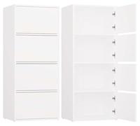 BDW ALMA - Commode moderne avec 4 portes (50 x 119 x 40 cm, système Tip-ON)