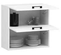 BDW - Armoire de Cuisine Suspendue Double Oliwia G2 W Blanche 60x30x58cm - Meuble Haut de Cusine - Mural -Complete - Placard Double - Vaiselle - Rangement