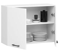 BDW - Armoire de Cuisine Suspendue Double Oliwia G2 W Blanche 80x30x58cm - Meuble Haut de Cusine - Mural -Complete - Placard Double - Vaiselle - Rangement
