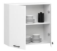 BDW - Armoire de Cuisine Suspendue Double Oliwia G2 W Blanche 80x80x72cm - Meuble Haut de Cusine - Mural -Complete - Placard Double - Vaiselle - Rangement