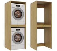 BDW Armoire de Machine à Laver et sèche-Linge - 180 x 64 x 64 cm - Pola Twin