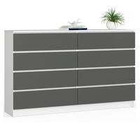 BDW - commode, 8 tiroirs, K160, mobilier de salon, chambre à coucher, 160 x...
