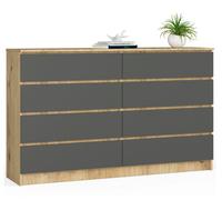 BDW - commode, 8 tiroirs, K160, mobilier de salon, chambre à coucher, 160 x...