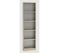 BDW - Étagère R40 - Bibliothèque - 182 x 40 x 30 cm - Range-dossiers - Chêne Artisan Sonoma - pour Salon, Bureau ou Chambre - Design Moderne, pour des Pièces du Style Loft ou Scandinave