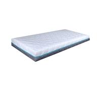BDW - Matelas en Mousse avec Ions d'argent - H3 Fermeté pour Lit Bébé, Enfant, Simple - avec Housse Amovible Lavable à Fermeture Rapide - Antiallergique - Noir-Blanc - 180x80x10cm