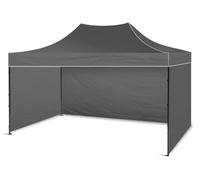 BDW Pavillon - Tente de Réception pour Jardin, Terrasse - Pavillon Étanche, Stable - Pavillon Pliable, 3 Parties Latérales de Pavillon Incluses - Tonnelle 2 x 3 m - Gris