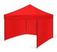 BDW Pavillon - Tente de Réception pour Jardin, Terrasse - Pavillon Étanche, Stable - Pavillon Pliable, 3 Parties Latérales de Pavillon Incluses - Tonnelle 3 x 3 m - Rouge