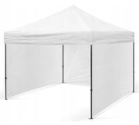 BDW Pavillon - Tente de Réception pour Jardin, Terrasse - Pavillon Étanche, Stable - Pavillon Pliable, 3 Parties Latérales de Pavillon Incluses - Tonnelle 3 x 3 m - Blanc