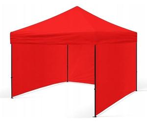 BDW Pavillon - Tente de Réception pour Jardin, Terrasse - Pavillon Étanche, Stable - Pavillon Pliable, 3 Parties Latérales de Pavillon Incluses - Tonnelle 3 x 3 m - Rouge
