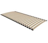 BDW Sommier à lattes avec 23 bandes Flex, 150 kg, largeur des lamelles 53 mm, cadre de lit, bois de hêtre, système anti-grincement (70 x 200 cm)