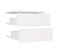 BDW - Système de Dressing Modulable - Penderie Ouverte Moderne avec Modules - Tringles, Tiroirs, Étagères, Éléments Supérieurs, Chambre à Coucher, Couloir - OPENO 2SZ, Blanc