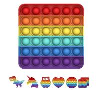 BDwing Push and Pop Bubble Sensory Fidget Toy, Jouets Sensoriels à Presser, Silicone Anti-Stress Jouets de Soulagement de L'anxiété Educatifs Autisme Besoins Spéciaux pour Enfants Adultes