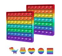 BDwing Silicone Jouet Sensoriel Push and Pop Bubble, Fidget Toy Multiplication Multicolore Éducatif pour Les Mathématiques Enfants, Cadeau pour Garçons, Filles (Table de Multiplication, 1 Pièce)
