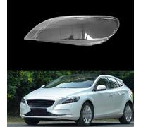 BDWXJP Cache Lentille de Phare de Voiture pour Volvo V40 2013-2016, Abat-Jour de Phare en Verre Couverture Transparent de Lentille de Phare Avan de Voiture Accessoires,A/Left