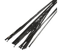 BDXMKS Rayons de Vélo 10 pièces/lot Pilier PSR Aero 1423 vélo à Lames Plates Rayon 14G jauge 2.0mm Acier Inoxydable Traction Droite Noir vélo de Route Raios(260mm)