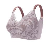 BDXMKS Soutiens-Gorge Femme Soutiens-Gorge de maternité en Dentelle Fine, sans Armatures, for l'allaitement, Respirants et prévenant l'affaissement(46(105DE),Purple)