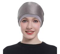 BDXZJ Bonnet Anti Ondes Electromagnetiques Casquette De Protection EMF, Bonnet Anti-Rayonnement, Blindage des Rayonnements EMF-RF, Tissu Argenté, Haute Efficacité De Blindage
