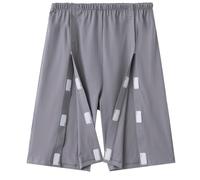 BDXZJ Chemise Post-Chirurgie Entièrement Ouverte sur Le Devant Le Vêtement De Soins pour Fracture A Été Enfilé Et Retiré Ouvertures Latérales Et Manches pour Handicapés Alités Vêtements MenB1,XL