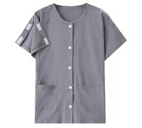 BDXZJ Chemise Post-Chirurgie Entièrement Ouverte sur Le Devant Le Vêtement De Soins pour Fracture A Été Enfilé Et Retiré Ouvertures Latérales Et Manches pour Handicapés Alités Vêtements MenA1,M