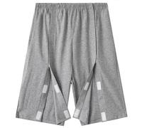 BDXZJ Chemise Post-Chirurgie Entièrement Ouverte sur Le Devant Le Vêtement De Soins pour Fracture A Été Enfilé Et Retiré Ouvertures Latérales Et Manches pour Handicapés Alités Vêtements MenB2,XL