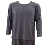 BDXZJ Chemises De Unisexes Après Une Épaule T-Shirt De Chirurgie Chemise À Manches Longues Blouses Chaudes pour Fractures Handicapés Alités Vêtements pour Personnes Âgées Paralysées A,L