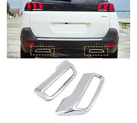 BDXZJ Couvercle de Sortie de Sortie de Tuyau D'échappement de Voiture Compatible pour Peugeot 3008 5008 Allure 2017-2019 Queue Gorge, Pièces Voiture Raccords Corps