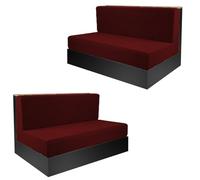 BDXZJ Couverture De Coussin De Remplacement pour Canapé Camping-Car Lot De 2 Housse De Coussin De Siège De Caravane RV Dinette Housse De Coussin Housse Canapé Extensible C,S