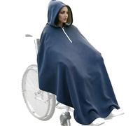 BDXZJ Couverture pour Fauteuil Roulant, Chaude Polaire pour Fauteuil Roulant Épaissir La Couverture, Cape À Capuche Coupevent pour Fauteuil Roulant, pour Adultes Et Patients Âgés A