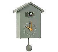 BDXZJ Cuco Clock Coucou À Balancier, Horloge Murale, Horloge Chalet Coucou, Coucou Moderne, Horloge À Balancier Vert Maison À Oiseaux Décoration Murale pour La Maison, Le Salon, Le Bureau Green