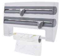 BDXZJ Dérouleur Mural Rouleaux, Distributeur Papier Aluminium Et Film Support De Rangement Rangement Papier Alu Et Film Alimentaire pour Support pour Essuie-Tout Montage Mural A