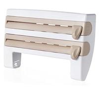 BDXZJ Dérouleur Mural Rouleaux, Distributeur Papier Aluminium Et Film Support De Rangement Rangement Papier Alu Et Film Alimentaire pour Support pour Essuie-Tout Montage Mural C