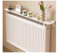 BDXZJ Étagère Flottante Dessus Radiateur, Cache Radiateur Blanc De 15Cm De Profondeur sans Perçage pour Protéger Les Murs, Tablette Radiateur Radiator Shelf pour Rangement Et La Décoration 100cm