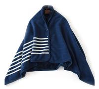 BDXZJ Femme Poncho Plaid Polaire avec Boutons Châle Polaire Cape Chaud d'hiver Unisex Poncho Femme Hiver Chaud Poncho Polaire Femme Idee Cadeau Femme Couverture À Porter en Polaire I,80 * 130cm