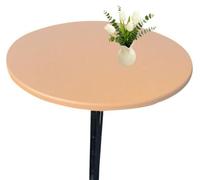 BDXZJ Nappe Ronde pour L'extérieur, Nappes pour Table De Jardin Nappe en Faux Cuir Couverture De Table Bord Élastique Imperméables Antidérapante Résistante À La Crasse B,120cm