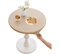 BDXZJ Nappes Rondes À Bords Élastiques PVC Essuyable Nappe, Nappe Intérieur Impermeable Anti Tache, Decoration De La Table Nappes pour Table De Jardin C,100cm