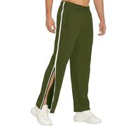BDXZJ Pantalon Tearaway Unisexe, Pantalons Zipper Patient Vêtements De Soins Aux Patients, Pantalon Post-Chirurgie avec Poches, Doux Et Confortable Facile À Nettoyer I,3XL