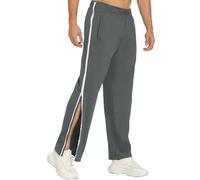 BDXZJ Pantalon Tearaway Unisexe, Pantalons Zipper Patient Vêtements De Soins Aux Patients, Pantalon Post-Chirurgie avec Poches, Doux Et Confortable Facile À Nettoyer E,3XL