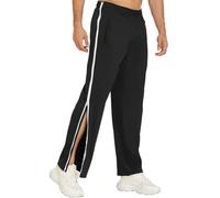 BDXZJ Pantalon Tearaway Unisexe, Pantalons Zipper Patient Vêtements De Soins Aux Patients, Pantalon Post-Chirurgie avec Poches, Doux Et Confortable Facile À Nettoyer F,XL