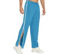 BDXZJ Pantalon Tearaway Unisexe, Pantalons Zipper Patient Vêtements De Soins Aux Patients, Pantalon Post-Chirurgie avec Poches, Doux Et Confortable Facile À Nettoyer G,XL