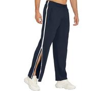 BDXZJ Pantalon Tearaway Unisexe, Pantalons Zipper Patient Vêtements De Soins Aux Patients, Pantalon Post-Chirurgie avec Poches, Doux Et Confortable Facile À Nettoyer A,L