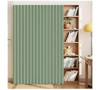 BDXZJ Rideau Anti-Poussière pour Placards Et Bibliothèques, Rideau pour Armoire De Cuisine Anti-Poussière sans Perçage avec Rail De Suivi, Rideau Placard pour La Chambre Et Le Salon C,W180xH240cm